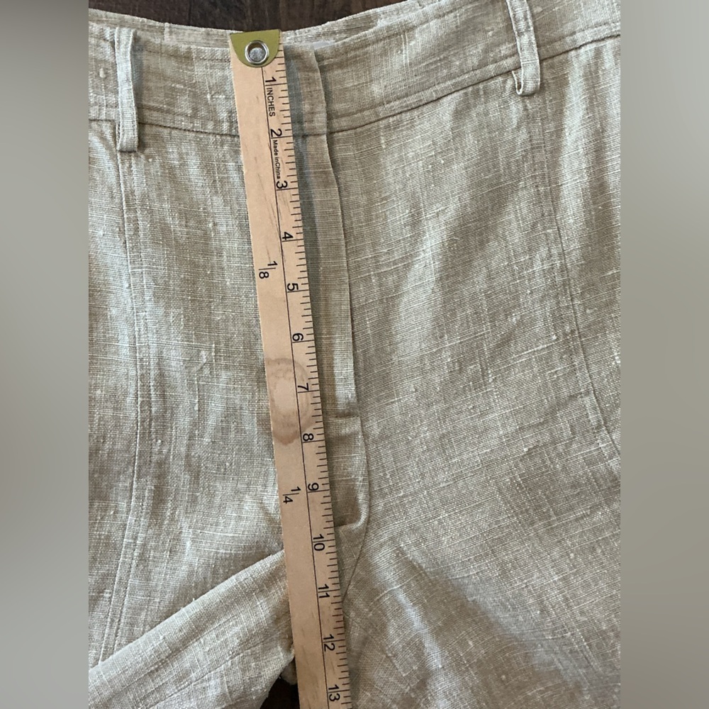 St. John Sport Women’s Linen Beige Shorts (Size 12) - Picture 10 of 11